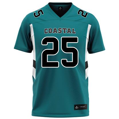 Coastal Carolina - NCAA Football : Breyahn Townsend - Teal Football Jersey-0