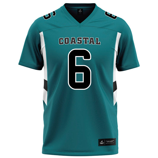 Coastal Carolina - NCAA Football : Krosse Johnson - Teal Football Jersey-0