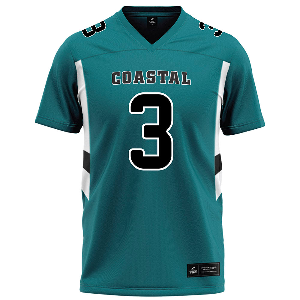 Coastal Carolina - NCAA Football : Ryan Grayson - Teal Football Jersey-0