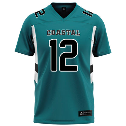 Coastal Carolina - NCAA Football : Osiris Lopez - Teal Football Jersey-0