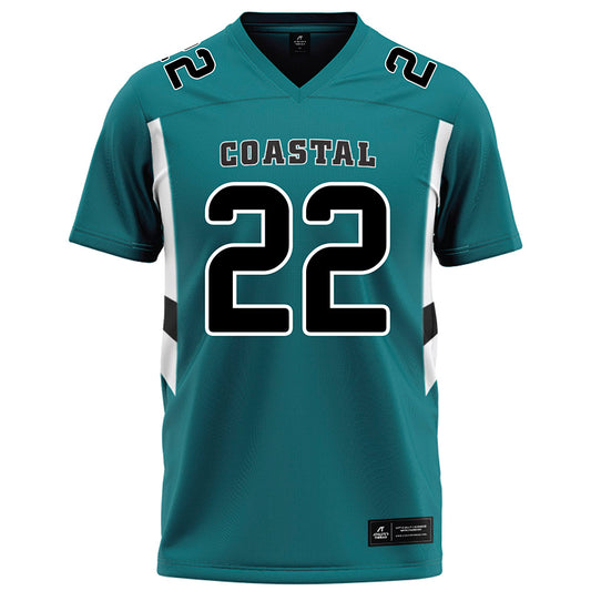 Coastal Carolina - NCAA Football : Michael Knight - Teal Football Jersey-0