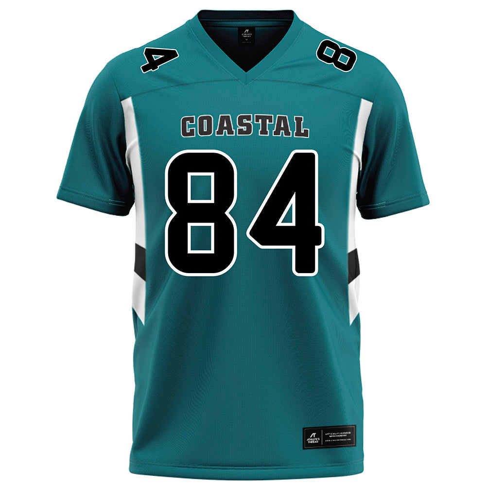 Coastal Carolina - NCAA Football : Andrew Ginsberg - Teal Football Jersey-0
