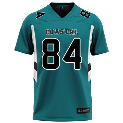 Coastal Carolina - NCAA Football : Andrew Ginsberg - Teal Football Jersey-0