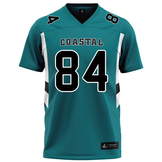 Coastal Carolina - NCAA Football : Andrew Ginsberg - Teal Football Jersey-0