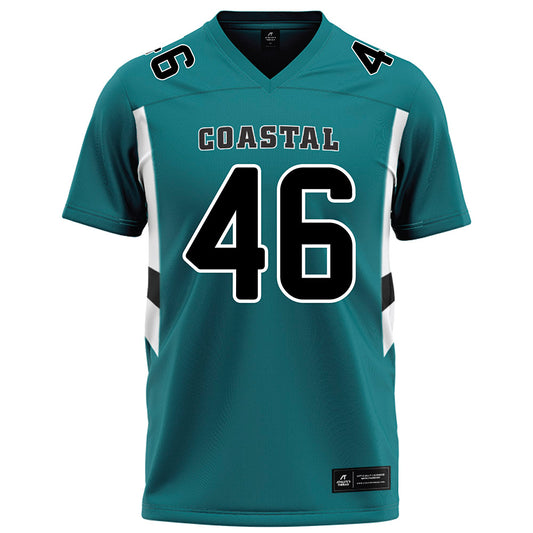 Coastal Carolina - NCAA Football : Gavin Carrick - Teal Football Jersey-0
