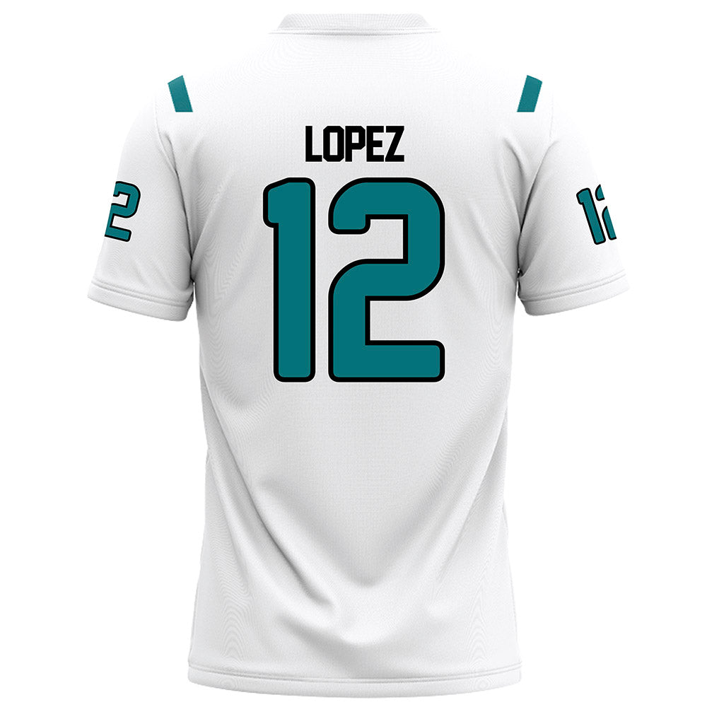 Coastal Carolina - NCAA Football : Osiris Lopez - White Football Jersey-1