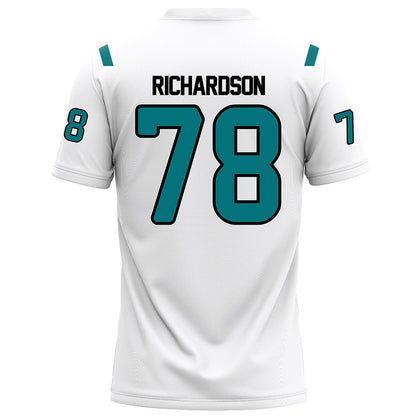 Coastal Carolina - NCAA Football : Daughtry Richardson - White Football Jersey-1