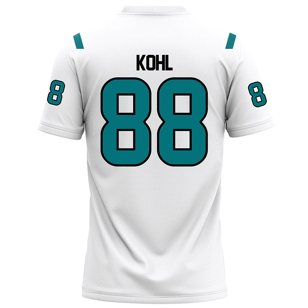 Coastal Carolina - NCAA Football : Jackson Kohl - White Football Jersey-1