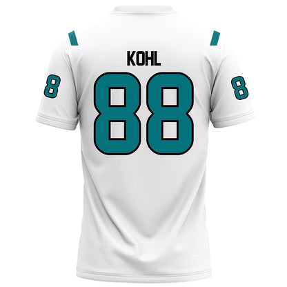 Coastal Carolina - NCAA Football : Jackson Kohl - White Football Jersey-1