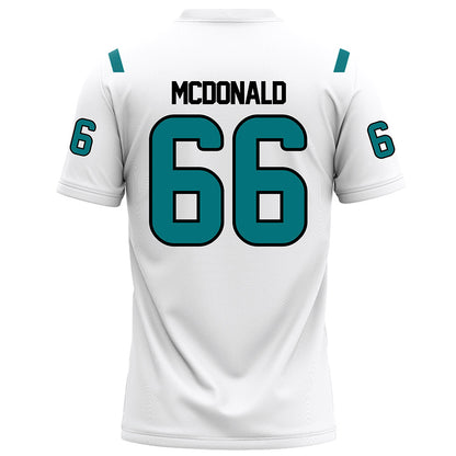 Coastal Carolina - NCAA Football : Kain McDonald - White Football Jersey-1