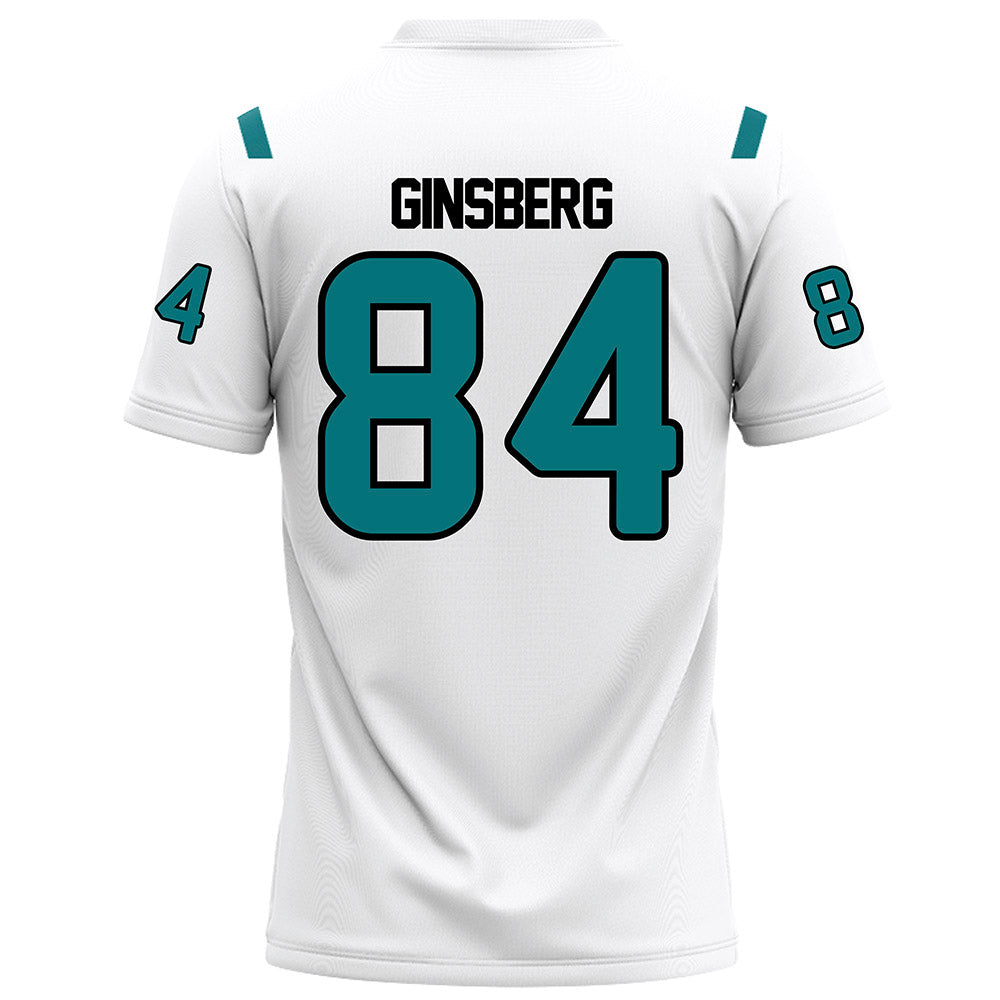Coastal Carolina - NCAA Football : Andrew Ginsberg - White Football Jersey-1