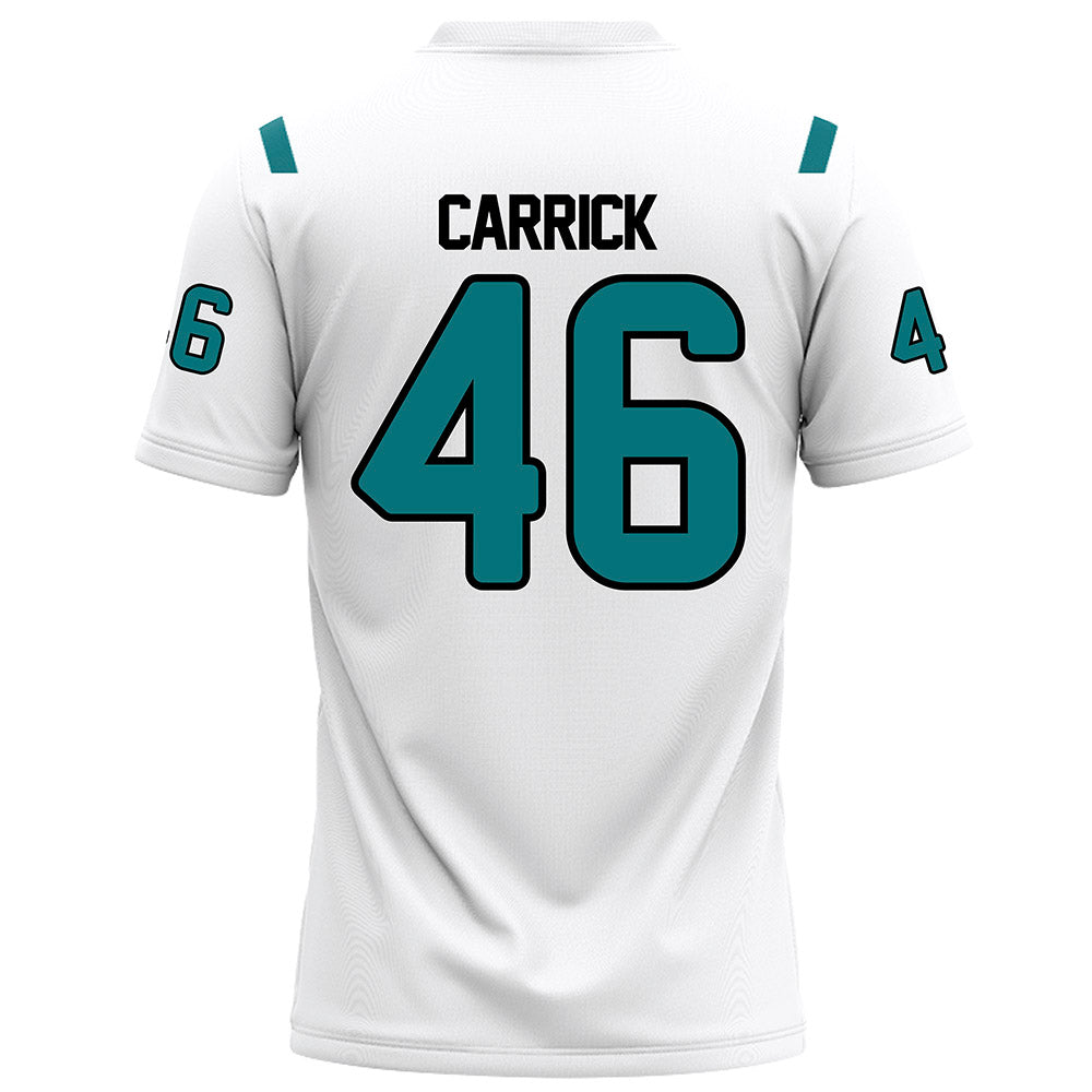 Coastal Carolina - NCAA Football : Gavin Carrick - White Football Jersey-1