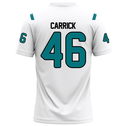 Coastal Carolina - NCAA Football : Gavin Carrick - White Football Jersey-1