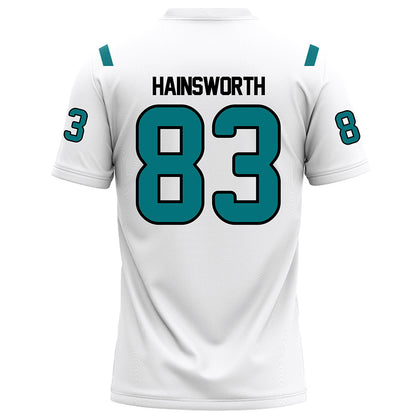 Coastal Carolina - NCAA Football : Kd Hainsworth - White Football Jersey-1
