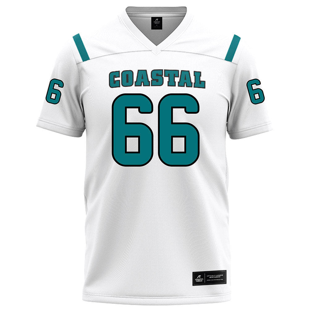 Coastal Carolina - NCAA Football : Kain McDonald - White Football Jersey-0