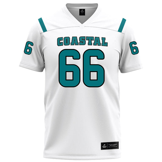 Coastal Carolina - NCAA Football : Kain McDonald - White Football Jersey-0