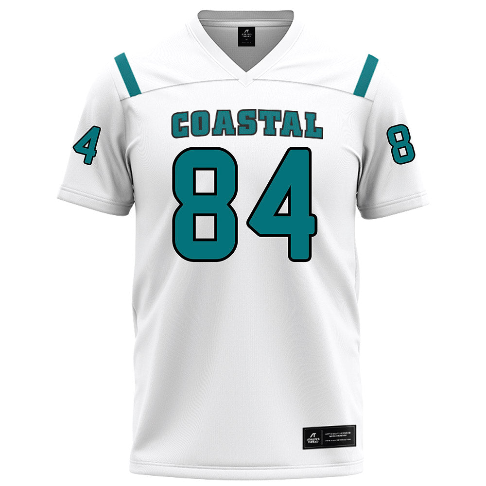 Coastal Carolina - NCAA Football : Andrew Ginsberg - White Football Jersey-0