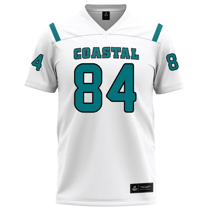 Coastal Carolina - NCAA Football : Andrew Ginsberg - White Football Jersey-0