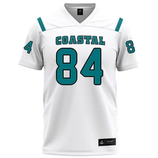 Coastal Carolina - NCAA Football : Andrew Ginsberg - White Football Jersey-0