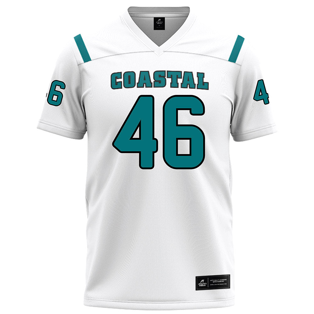 Coastal Carolina - NCAA Football : Gavin Carrick - White Football Jersey-0
