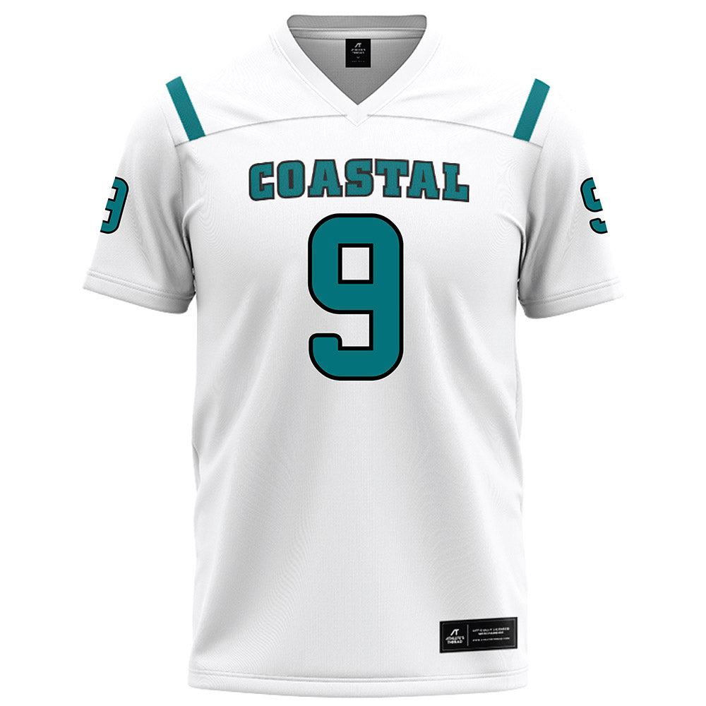 Coastal Carolina - NCAA Football : Cyrus Ellison - White Football Jersey-0