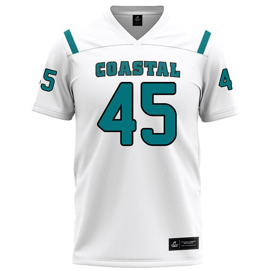 Coastal Carolina - NCAA Football : Kadon Crawford - White Football Jersey-0