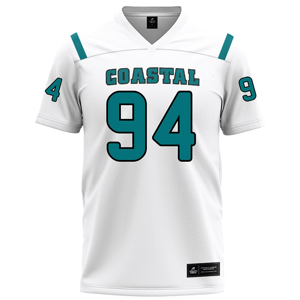 Coastal Carolina - NCAA Football : Donovan Grayson - White Football Jersey-0