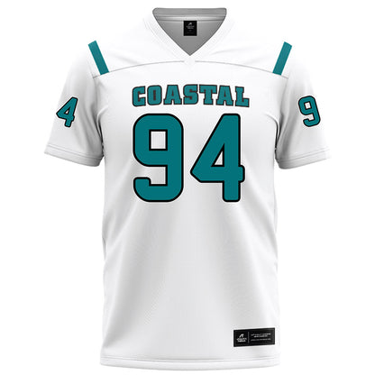 Coastal Carolina - NCAA Football : Donovan Grayson - White Football Jersey-0