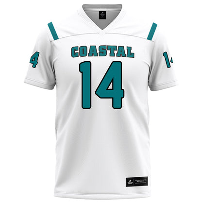 Coastal Carolina - NCAA Football : Colton Hinton - White Football Jersey-0