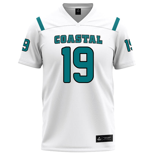Coastal Carolina - NCAA Football : Se'Von McDowell - White Football Jersey-0
