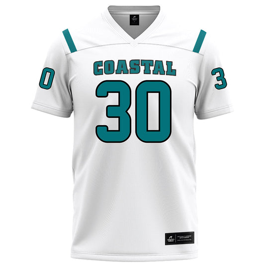 Coastal Carolina - NCAA Football : Nicolas Cavanillas Alti - White Football Jersey-0