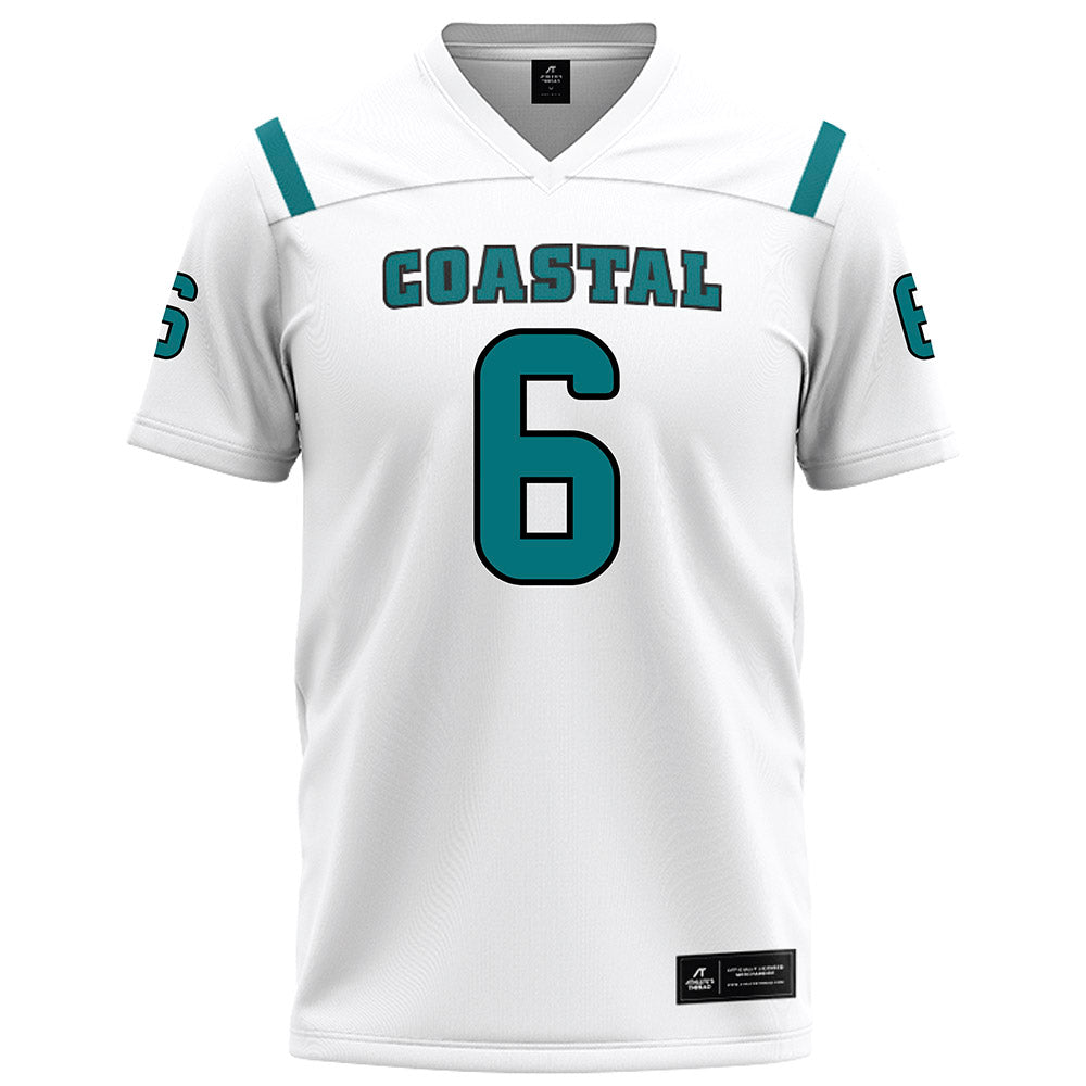 Coastal Carolina - NCAA Football : Krosse Johnson - White Football Jersey-0