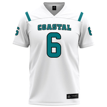 Coastal Carolina - NCAA Football : Krosse Johnson - White Football Jersey-0