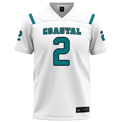 Coastal Carolina - NCAA Football : Jamarion Wayne - White Football Jersey-0