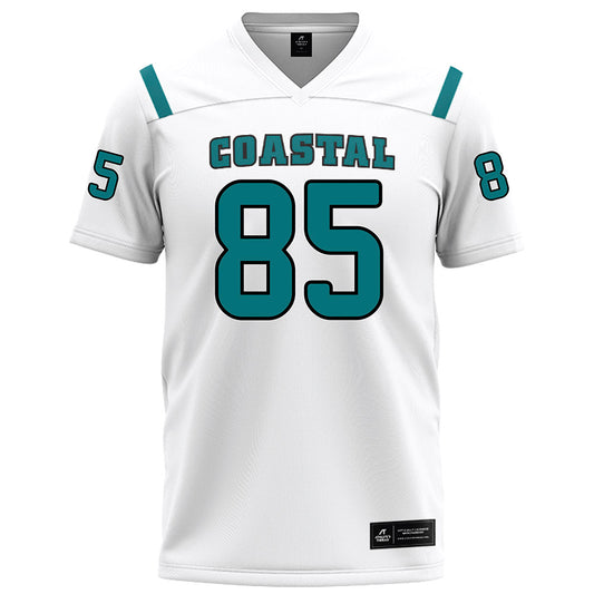 Coastal Carolina - NCAA Football : Ben Verges - White Football Jersey-0