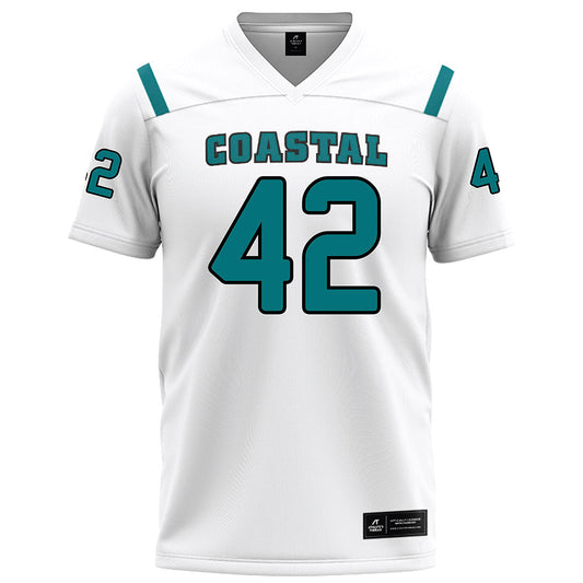 Coastal Carolina - NCAA Football : Roland Podesta - White Football Jersey-0