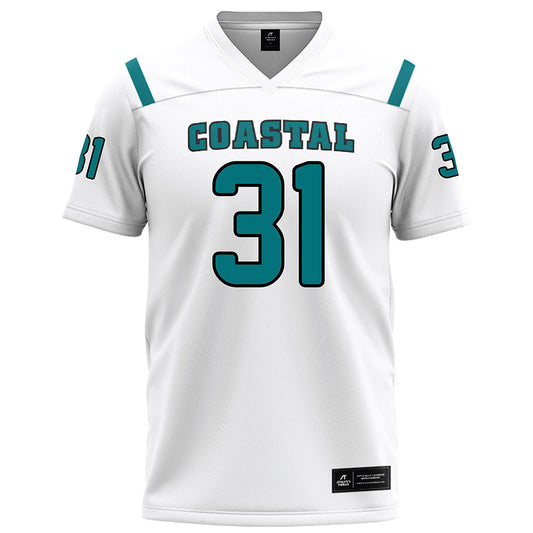 Coastal Carolina - NCAA Football : Aiden Parker - White Football Jersey-0