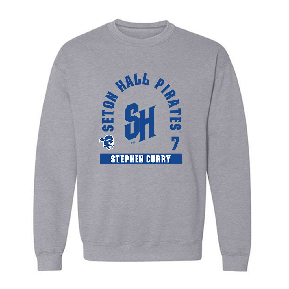 Seton Hall - NCAA Baseball : Stephen Curry - Fashion Shersey Crewneck Sweatshirt-0