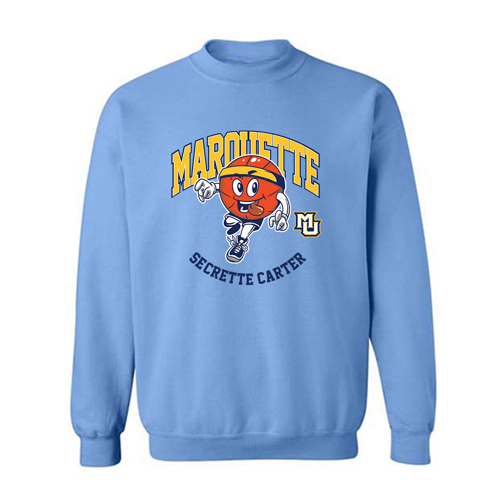 Marquette - NCAA Women's Basketball : Se'Crette Carter - Fashion Shersey Crewneck Sweatshirt-0