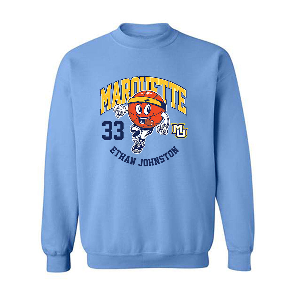 Marquette - NCAA Men's Basketball : Ethan Johnston - Fashion Shersey Crewneck Sweatshirt-0