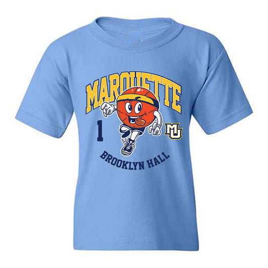 Marquette - NCAA Women's Basketball : Brooklyn Hall - Fashion Shersey Youth T-Shirt-0