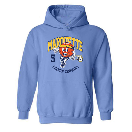 Marquette - NCAA Men's Basketball : Colton Crowdis - Fashion Shersey Hooded Sweatshirt-0