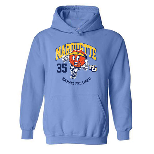 Marquette - NCAA Men's Basketball : Michael Phillips II - Fashion Shersey Hooded Sweatshirt-0