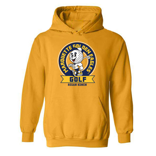 Marquette - NCAA Men's Golf : Regan Konen - Fashion Shersey Hooded Sweatshirt-0