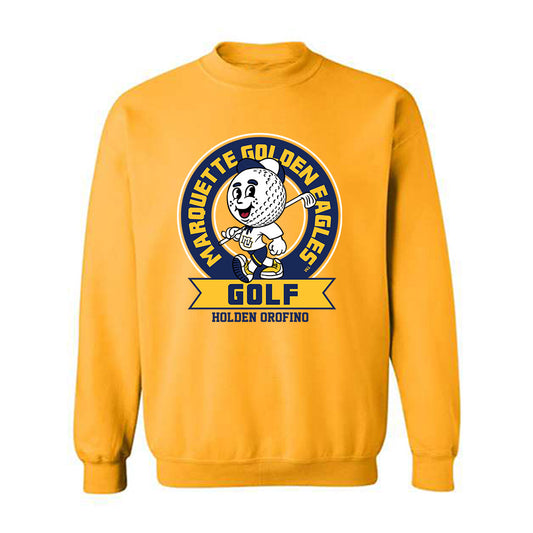 Marquette - NCAA Men's Golf : Holden Orofino - Fashion Shersey Crewneck Sweatshirt-0