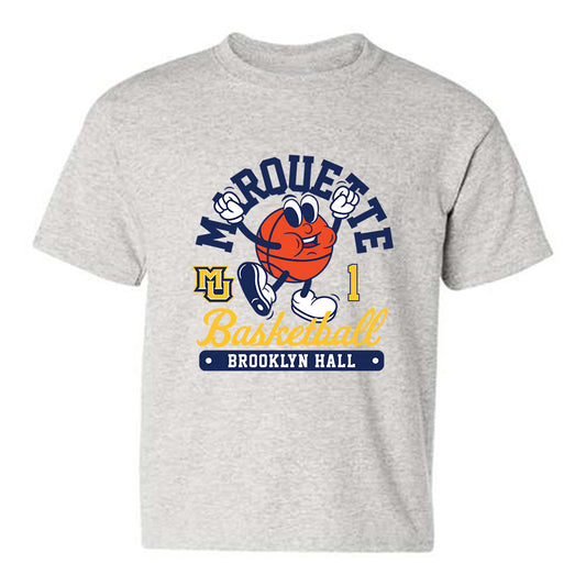 Marquette - NCAA Women's Basketball : Brooklyn Hall - Fashion Shersey Youth T-Shirt-0