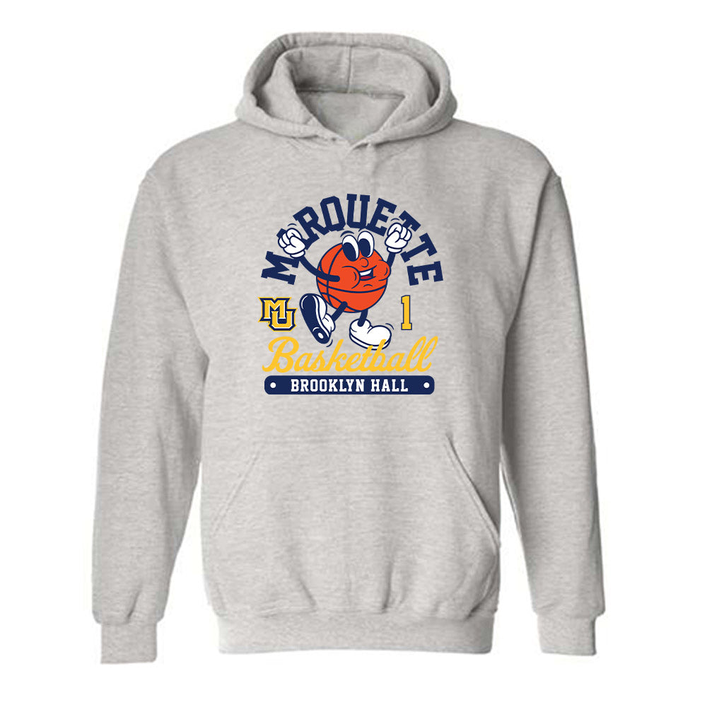 Marquette - NCAA Women's Basketball : Brooklyn Hall - Fashion Shersey Hooded Sweatshirt-0