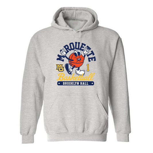 Marquette - NCAA Women's Basketball : Brooklyn Hall - Fashion Shersey Hooded Sweatshirt-0