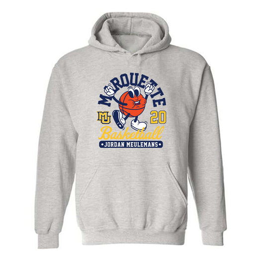 Marquette - NCAA Women's Basketball : Jordan Meulemans - Fashion Shersey Hooded Sweatshirt-0