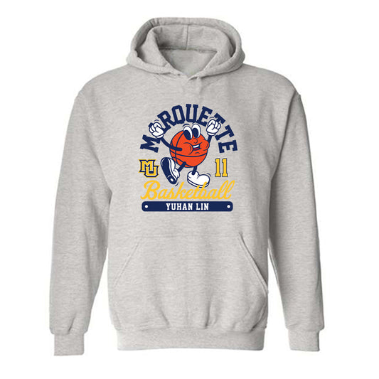 Marquette - NCAA Women's Basketball : Yuhan Lin - Fashion Shersey Hooded Sweatshirt-0